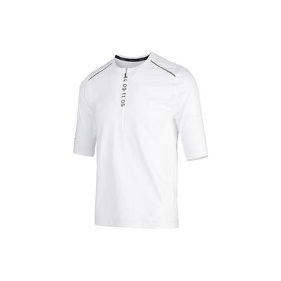 T-shirt Casual Girocollo Riflettente Uomo Top Bianco AQ6387-100