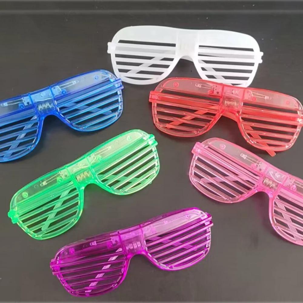 10/20/30PCS 3 Modes LED Glasses Glow In The Dark Party Neon Luminous Glasses Birthday Wedding LED Party Supplies