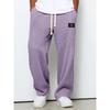 Herren Frühlings Herbst Hängende Gerade Bein Jogginghose Weites Bein Sport Freizeit Hose Modisch Bequem Vielseitige Hose