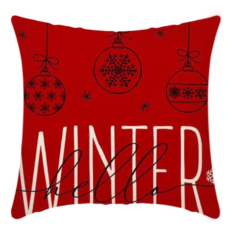 Christmas Nordic Style Santa Claus Pillowcase Home Sofa Cushion Car Cushion Cartoon Christmas Pillowcase