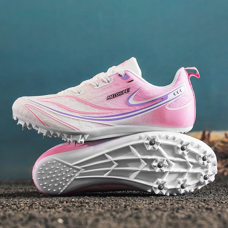 New professional track and field shoes nail football shoes running shoes sprinting medium and long distance running sports shoes female long jump stud