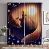 Le Petit Prince Curtains for Bedroom Elegant Room Curtains 2 Pieces Blackout Curtain Halloween Decoration Shades Partition Child