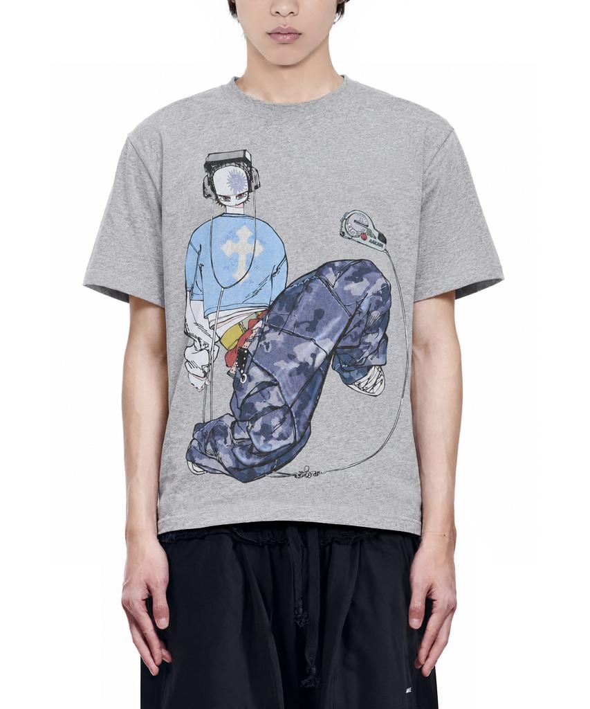 AAKAM Chacha Floorwork Half Top (Gray)