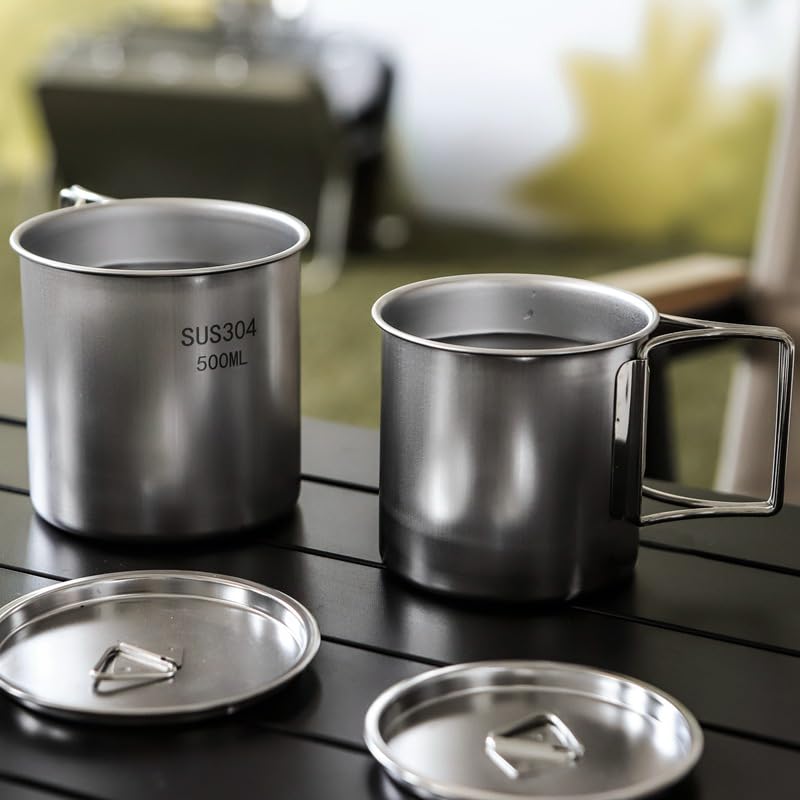 Kempingové vaření Přenosný hrnec Hrnec Sada šálků Venkovní kempování Rybaření Skládací nádobí 5 Cestovní sada nádobí Sada, Kusy,