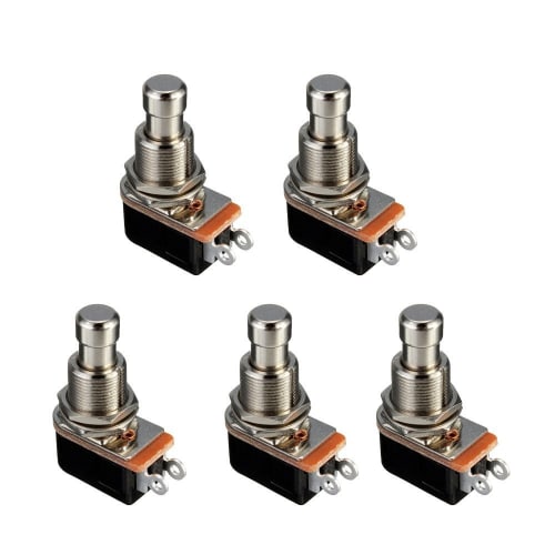 ELEAR 5-Piece Electric Guitar Effect Pedal Box Momentary SPST Button Stomp Foot Switch