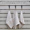 10 Pieces of Towel Clips, Metal Kitchen Towels Clips, Braided Cotton Loop, Sturdy and Durable, Effective Space Saving, Suitable for Home Kitchen