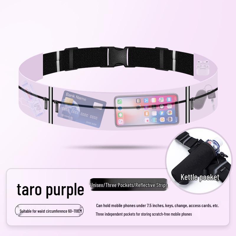 Unisex Elastic Running Waist Pack - Multi-Functional Fitness Belt for Marathon & Sports