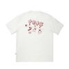Li Ning Phil Hackett Artist Limited Edition Versatile Simple Comfortable Short Sleeve T-Shirt Men Tops Floral-Gray Off-White AHSV111-2