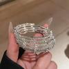 Zircon Diamond-Set Grid Bracelet: Elegant, Luxurious Niche Design for Women