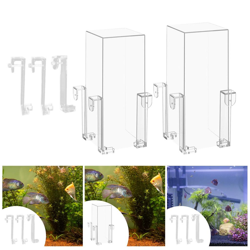 Aquarium Accessories Parts with Brackets Tabletop DIY Home Living Room Creative Office Easy Install Auto Refill Decoration