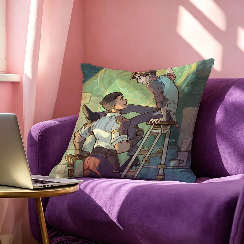 JJayvik Cute Pillow Case Square DoubleSided Sofa Cushion Cover Bedroom Bedside Pillow