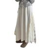 Summer French Lace Patchwork Skirt Casual A Line Midi Skirt
