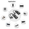 USB 2.0 Extender Over Cat5 Cat5E Cat6 Ethernet Cable Transfer Up To 100M RJ45 Receiver with DC5V/2A