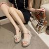 Fashion Mesh Wedges Heel 2025 Luxury Woman Shoes Cheap Liquidation New Breathable Fashion High Quality Summer Offers Sandals for Women