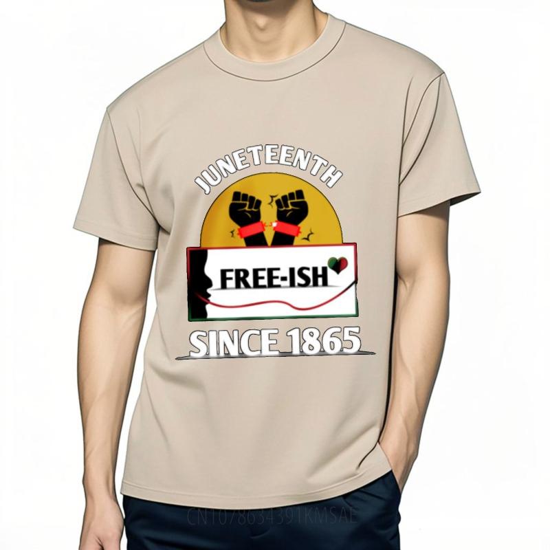 Solid Color For Unisex Summer Tshirt Fashion Juneteenth Freeish Since 1865 Classic Unisex Tee Shirt Lightweight Tee Unisex T Shirt