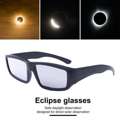 Sluneční brýle Solar Eclipse Jednobarevné Kompaktní velikost Ultralehké Pohodlné Brýle Pozorování na slunci Bezpečné odstíny Certifikované sluneční brýle