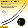 Latch Door Left Right Cable*2 Release for 1998-2002 Set Dodge 1500 Ram 2500 3500
