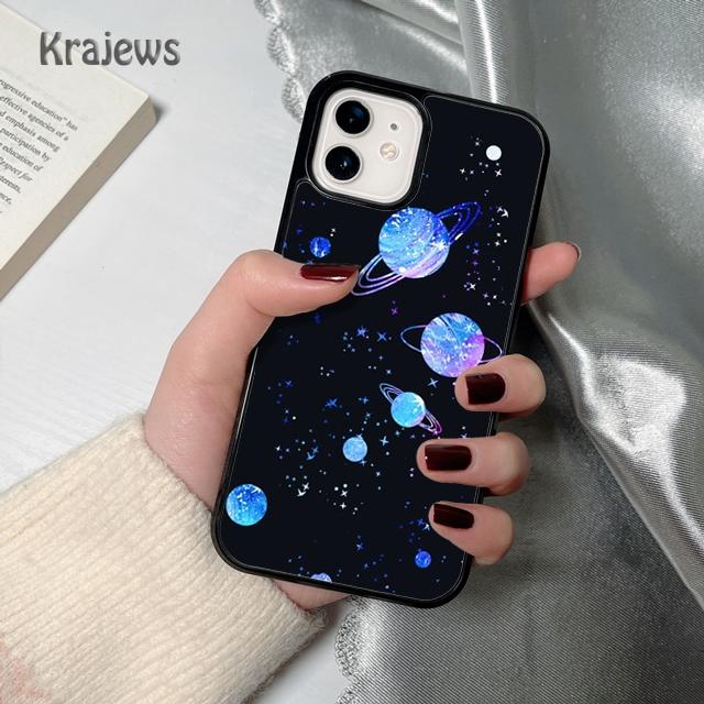 Aesthetic Space Stars Planet Phone Case Cover For iPhone 17 Air 16 15 14 plus 12 13 pro max coque Shell Fundas