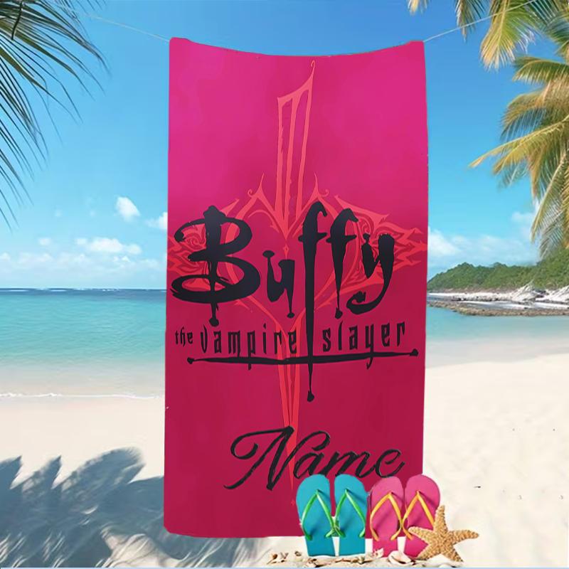 Customizable personalized beach towels Buffy the Vampire Slayer themed designs.Suitable for the beach, yoga, sports;ideal as beach accessories