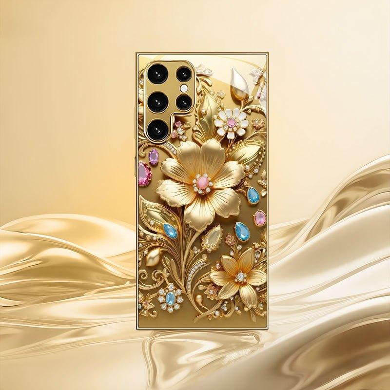 High-end PhoneCase Electroplated Glass TPU PhoneCase for Samsung Galaxy S26 S25 S24 S23 S22 S21 FE Ultra Plus Dropresistant