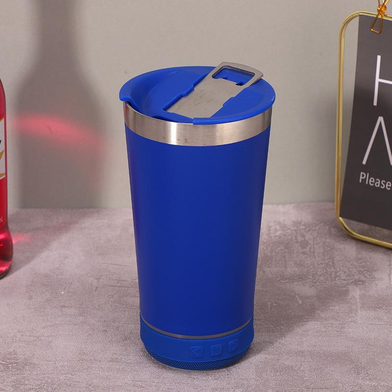 16oz 304 Stainless Steel Vacuum Insulated Cup Beer Mug Outdoor Bluetooth Speaker Car Tumbler mug Cup with bottle opener