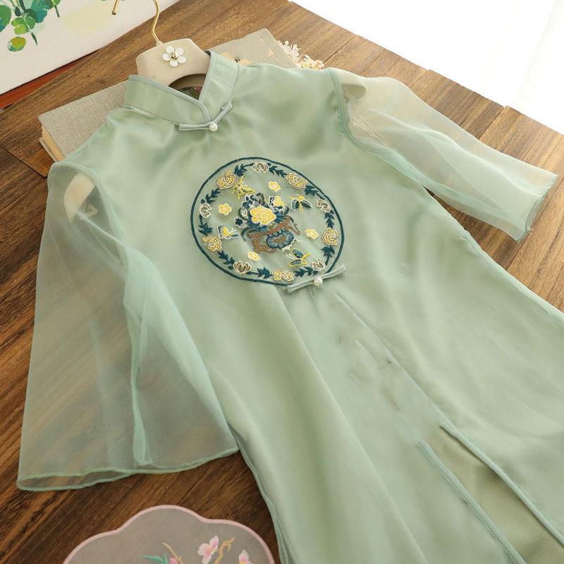 

Женское модифицированное платье Cheongsam больших размеров в китайском стиле