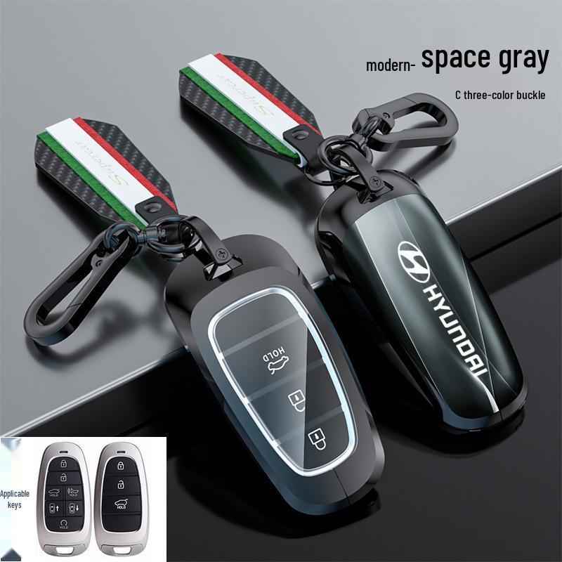 Hyundai Tucson Palisade IONIQ Nexo L Key Case Snap Button Shell