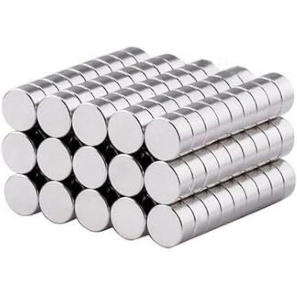100 Pieces 6x3mm Decorative Magnets Kitchen Fridge Refrigerator Magnet for Crafts Whiteboard Office Magnet