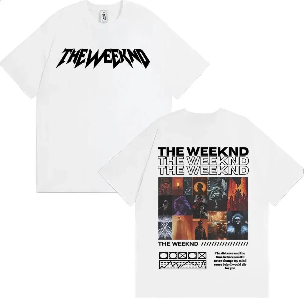 The Weeknd After Hours Til Dawn Album Cover TShirt Unisex Harajuku Gothic Tee HighQuality Pure Cotton Women And Unisex TShirt