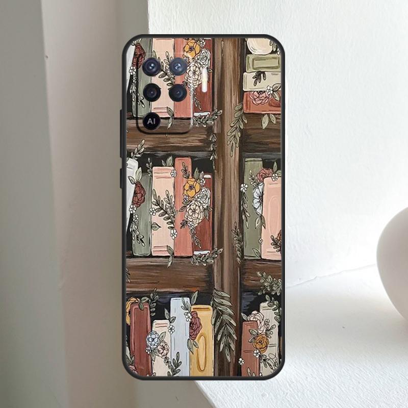 Library  Bookish For OPPO A96 A76 A16 A5 A6 Pro A15 A17 A57 A18 A38 A58 A78 A98 A54 A74 A94 A40 A60 A80 Case