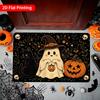 1pc Pack, 2D Flat Printing, Halloween Black Cat Pumpkin Entrance Doormat, Non-slip Machine-washable Easy-to-clean Polyester Rug, Suitable for Home and