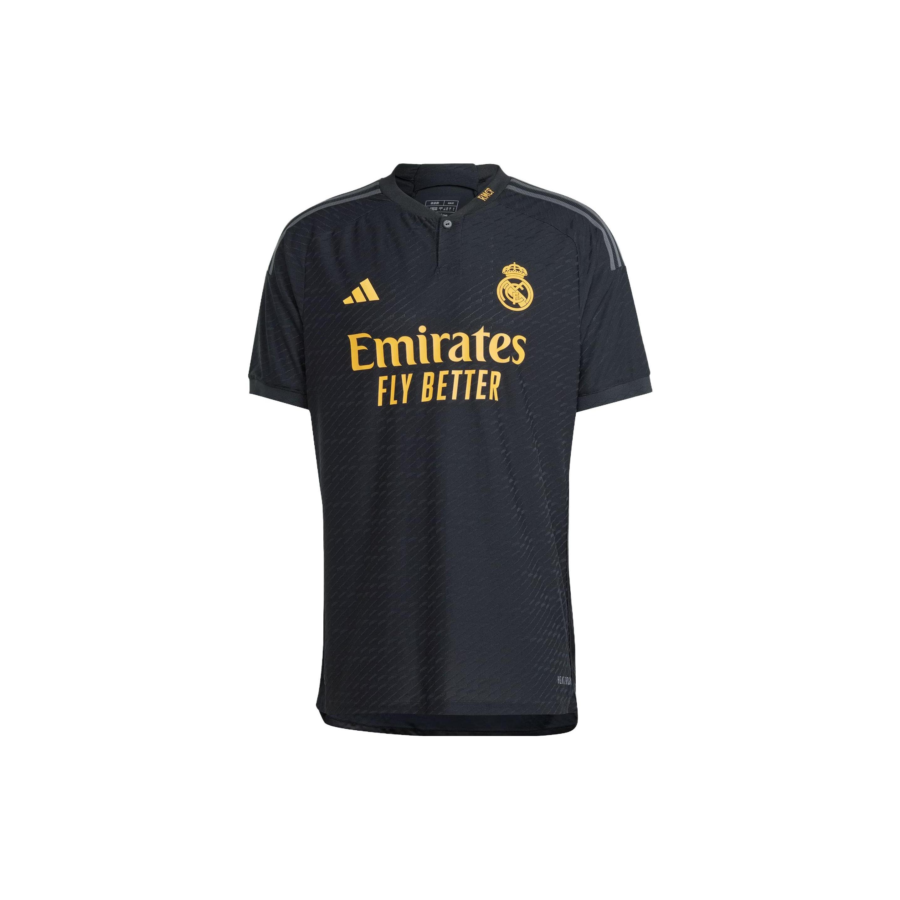 adidas Real Madrid 23/24 Third Authentic Jersey Asia sizing  Black  Men s IQ4923 S