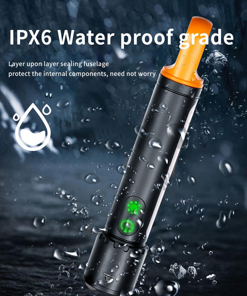 20W Powerful Flashlight 3500 mAh Rechargeable Outdoor Camping Light 9 Mode Waterproof Emergency Lamp Portable Fishing Work Torch