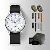 Klassische Seagull 1963 Flieger Herrenuhr Set ST1780 Automatisches Mechanisches Uhrwerk Saphirglas Retro Stil Wasserdicht