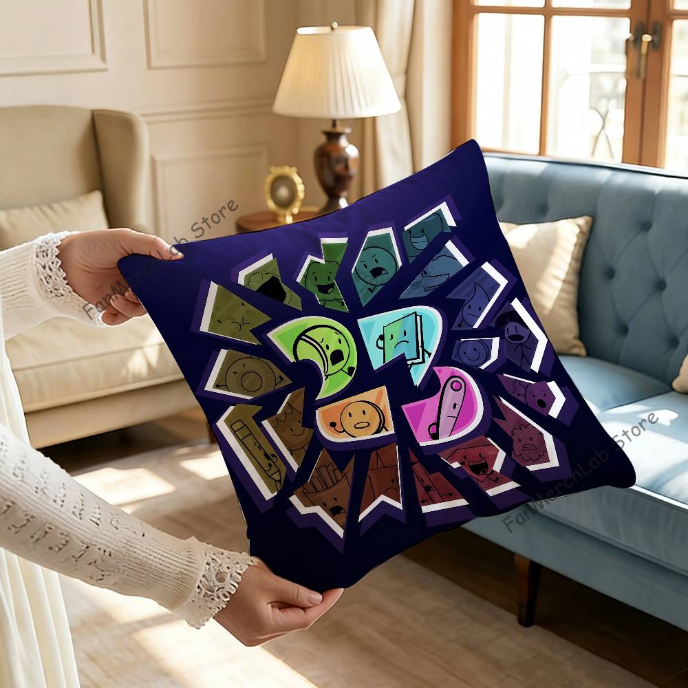 

BFDI BBattle for Dream IslandS Pillowcase Pillowslip Cushion Plush Boys Girls Cartoon Anime Kawaii Decoration Birthday Gifts 30x30cm