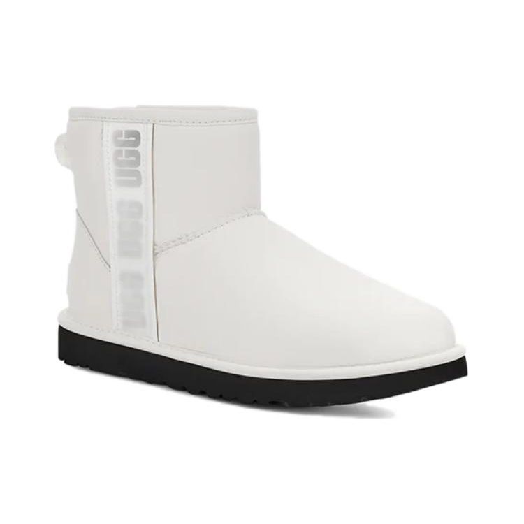 UGG Classic Mini Side Logo Boot Ultra Matte White (Womens) Women Sneakers 1133490-UMWH