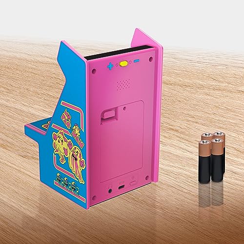 My Arcade Kawaii Ms. Pac-Man Micro Player Pro 6.75 Inch, Retro Game, Cute, Small Arcade