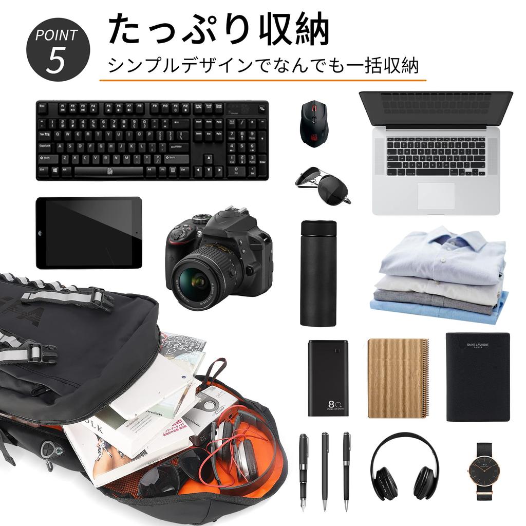 AISFA Square 30L Fits Business with USB Charging Perfect for Outdoor Emergency and Storage Men's Backpack, Waterproof, 15.6-inch PCs, Laptops, Port,