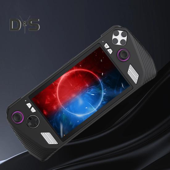 Silicone Game Console Case Protective Sleeve Shockproof Impact Resistant Non-slip Anti Drop Protective Cover for ROG ALLY