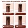 Portable Foundation Make-up Brush with Retractable Aluminum Tube  Cover Soft Bristles for Face Concealing and Seamless Brushing