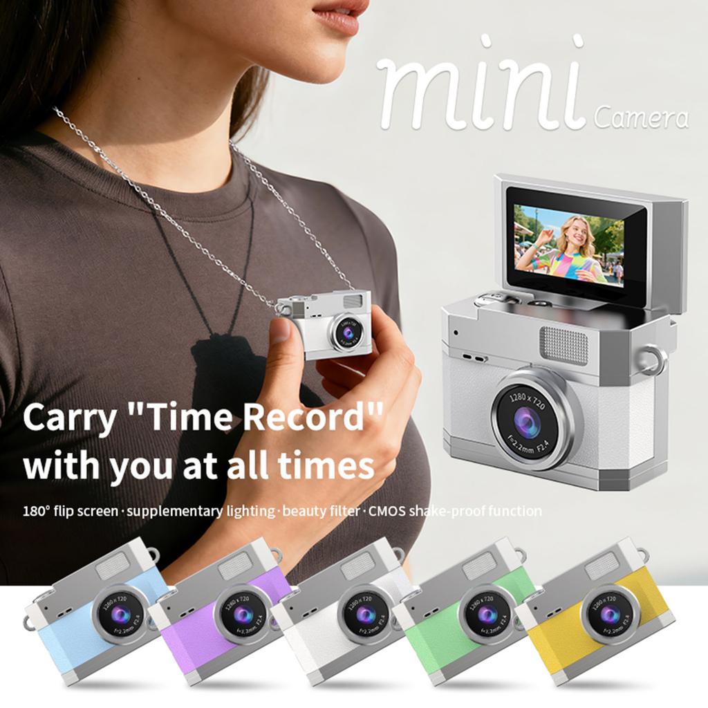0.96 Inch Mini Camera Retro CCD Digital Camera Vintage Small Camcorder Portable Video Recorder Camera for Outdoor Travel Sports