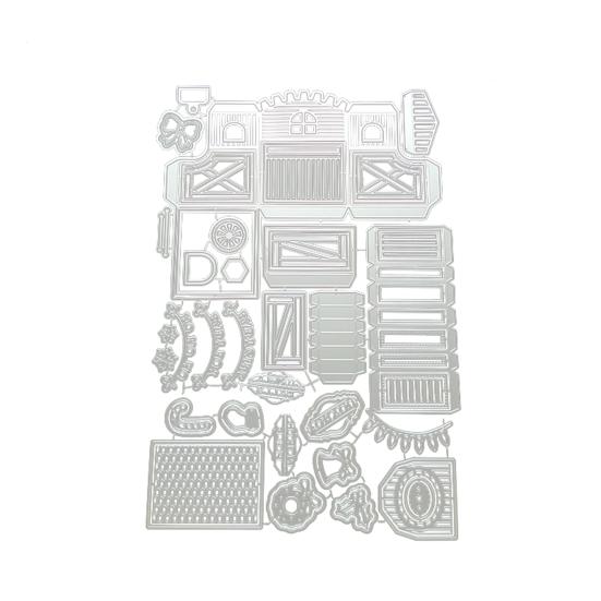 

Творческий прочный компактный шаблон для резки Рождественская бумага для рукоделия Скрапбукинг Металлический штамп для школы