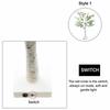 Simulation Green Leaves White Birch Tree Lamp Luminous Decoration Tree  Home Decoration