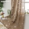 1 Stück NAPEARL Eleganter Blumen Jacquard Tüllvorhang für Schlafzimmer Wohnzimmer Fenster Heimdekoration