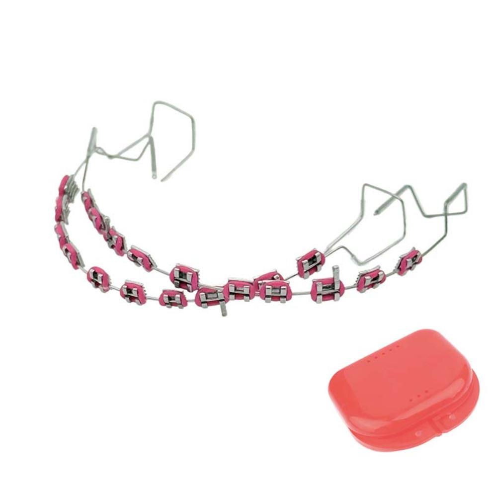 With Metal Wires Orthodontic Ligature Ties Colorful Metal Bracket Temporary Tooth Decoration Teeth