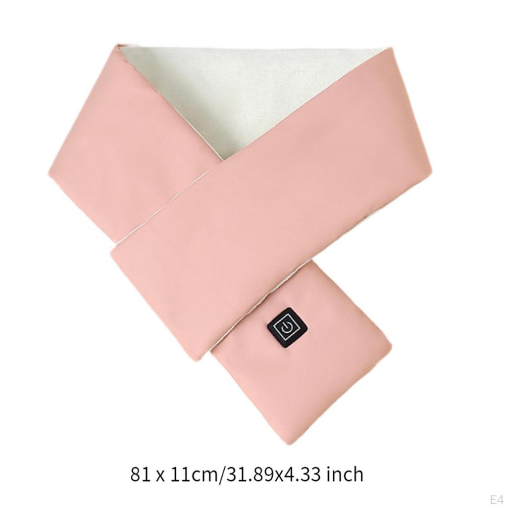 Heated USB Neck Scarf Neckerchief Warmer,Comfortable Shawl,Warm Wrap,Neck Heating Pad for