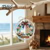 Handcrafted Style Ornament Christmas Acrylic Hanging Pendant for Holiday Tree Decoration, 2D Flat Ocean Theme Decorative Accessory Home Party