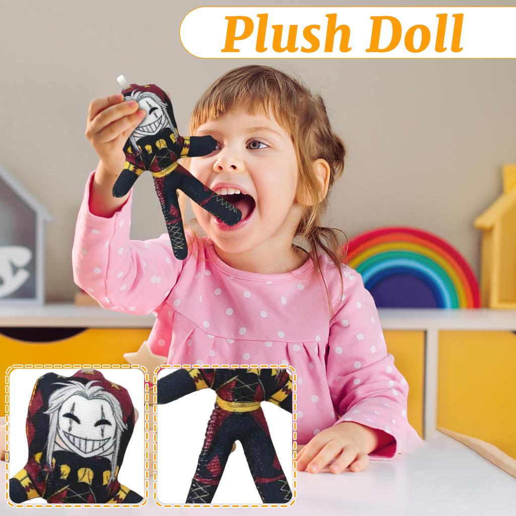 Plush Character Doll Soft Stuffed Toy Unique Circus Jester Design Fabric Material Collectible Plush Toy for Display or Gift