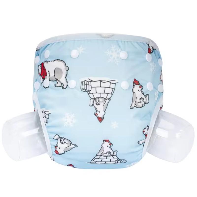 Waterproof Reusable Baby Swim Diaper Trunks for 0-2 Years