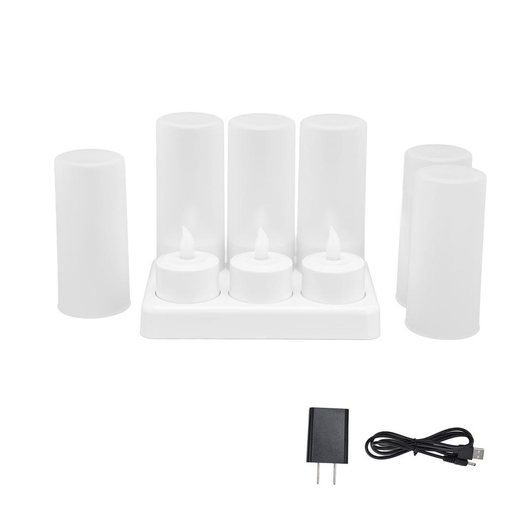 Candle Light Warm White Light LED Tea Light for Wedding Party Table Dining Room 100?240VAU Plug